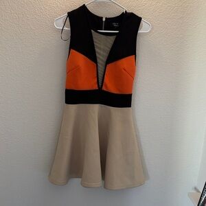 Colorblock Sleeveless Dress
